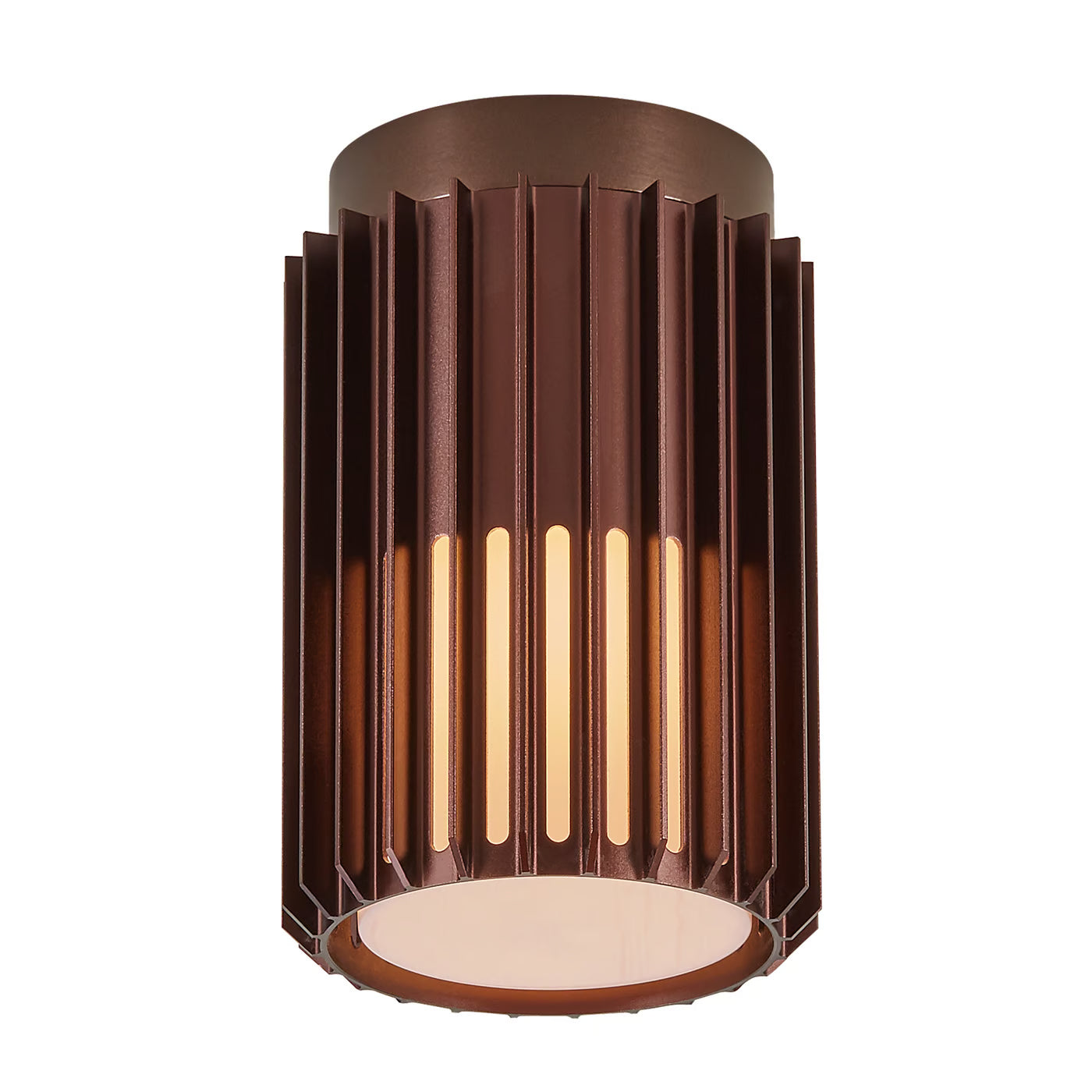 Aludra Exterior Ceiling Light Brown Metallic