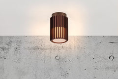 Aludra Exterior Ceiling Light Brown Metallic