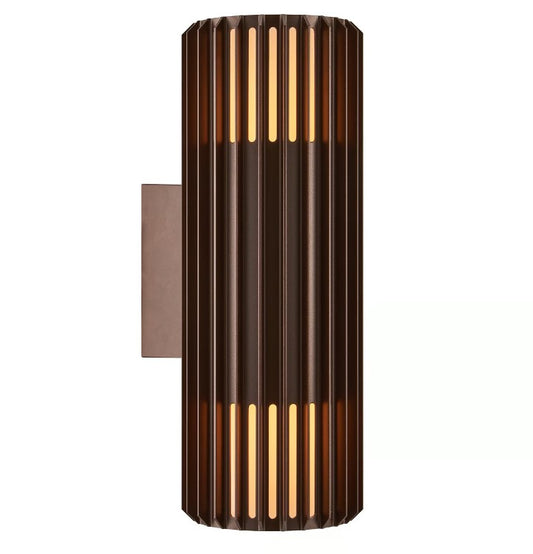 Aludra Exterior Double Wall Light Brown Metallic