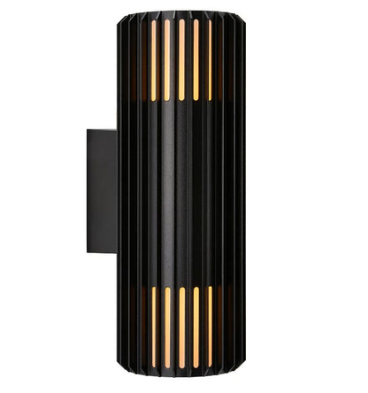 Aludra Exterior Double Wall Light Black