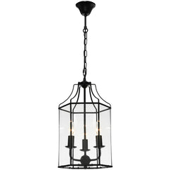 Arcadia 3 Light Pendant Black