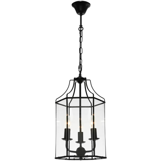 Arcadia 3 Light Pendant Black