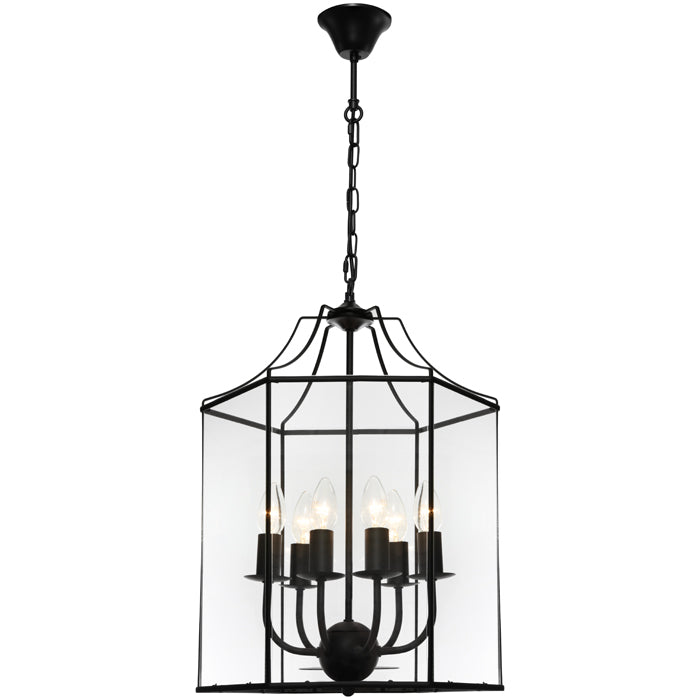 Arcadia 6 Light Pendant Black