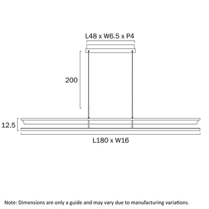 Ariva Linear LED Pendant