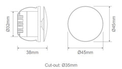 Aura Halo Round Step Light