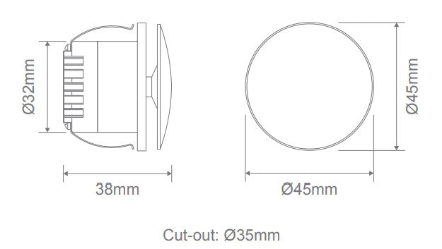 Aura Halo Round Step Light
