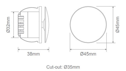 Aura Halo Round Step Light