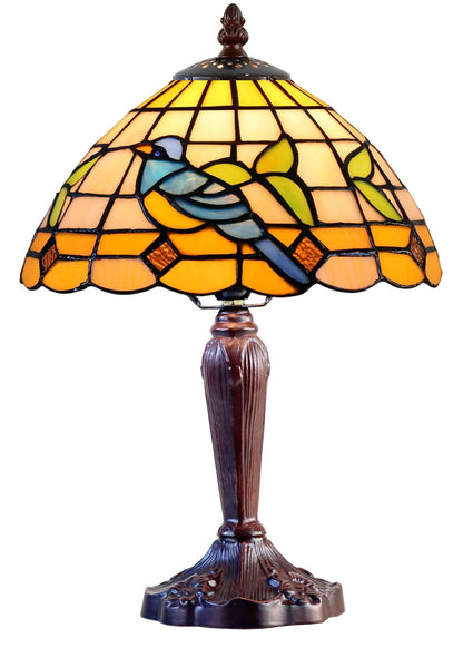 Aya Small Bluebird Leadlight Table Lamp