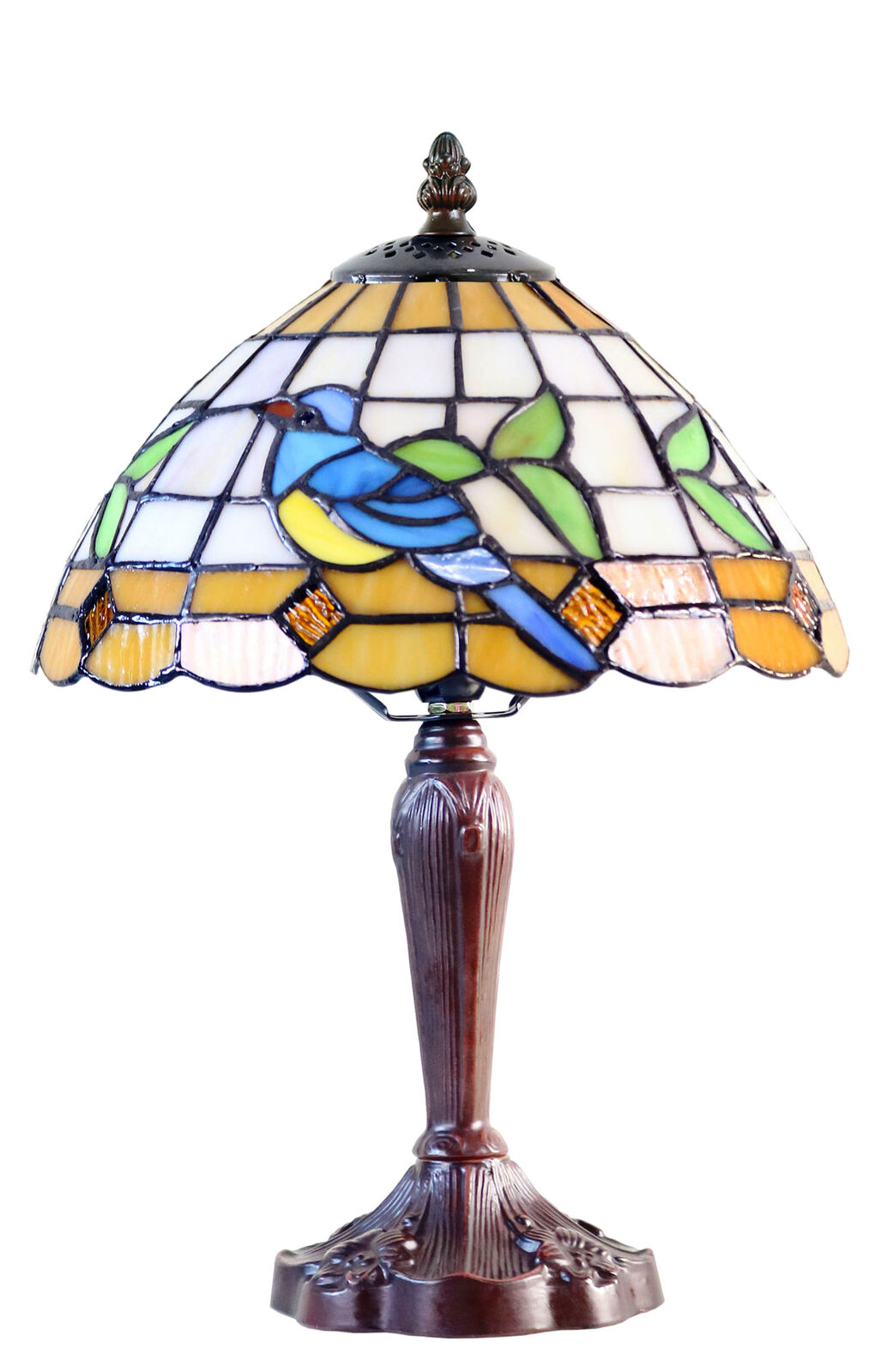 Aya Small Bluebird Leadlight Table Lamp