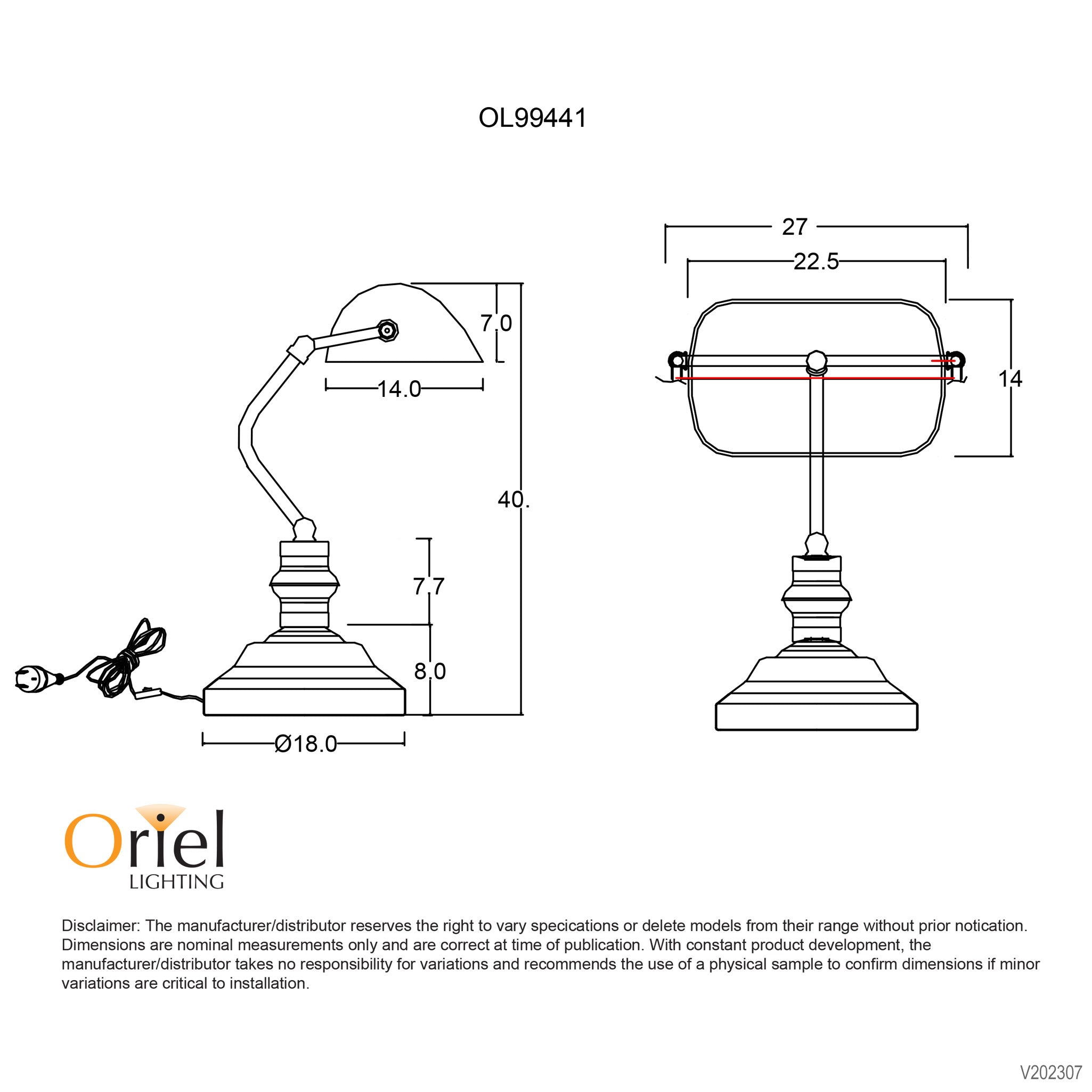 Bankers Touch Table Lamp