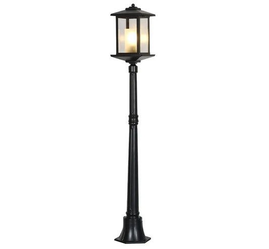 Barnet Exterior Post Light Black