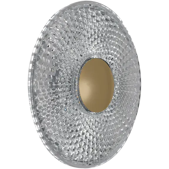 Bilby Small Crystalline LED Wall Light Brass