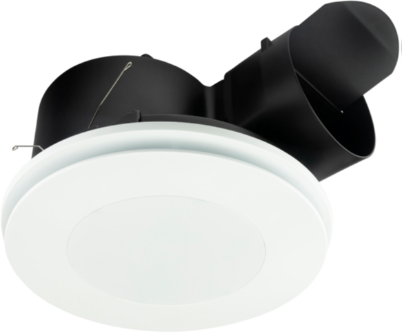 Blizzard 20W DC Exhaust Fan Round White LED
