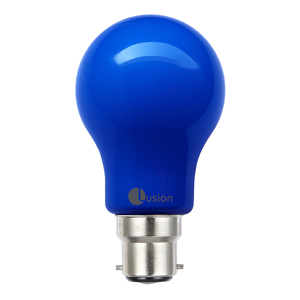 Coloured 3w LED B22 GLS Globe