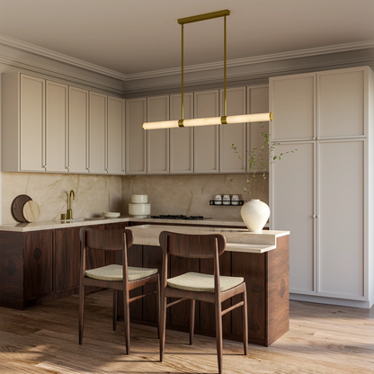 Bower Modern Alabaster Stone 1232mm Linear Pendant Light