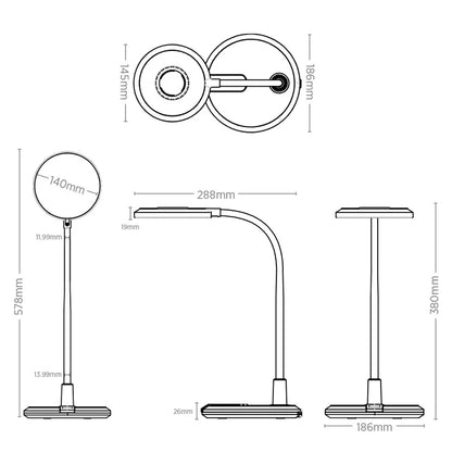 Brad 8w LED Desk Lamp Silver