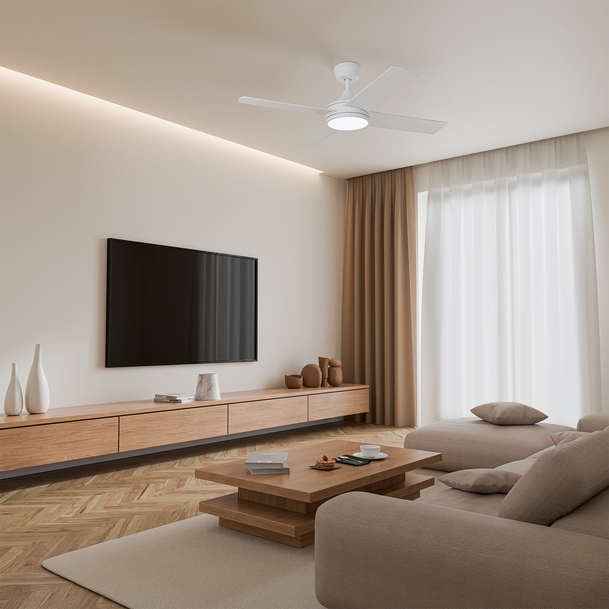 Breeze Silent Pro 52" Smart DC Ceiling Fan