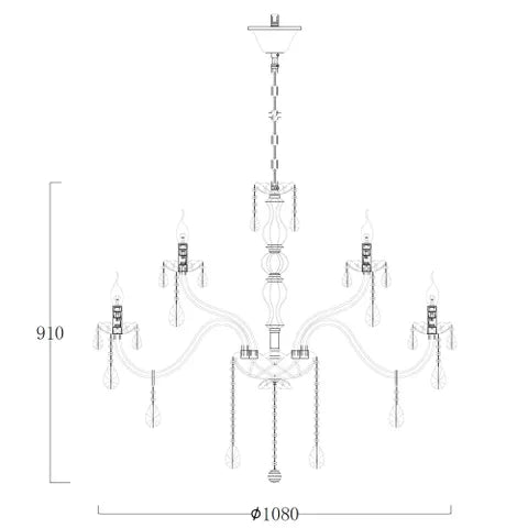 Bromley 18LT Crystal Chandelier