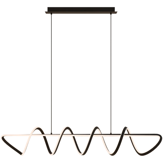 Bulbul 1500mm Spiral LED Pendant Black