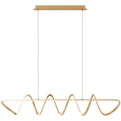 Bulbul 1500mm Spiral LED Pendant Brass
