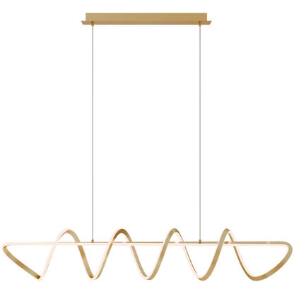 Bulbul 1500mm Spiral LED Pendant Brass
