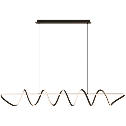 Bulbul 2000mm Spiral LED Pendant Black