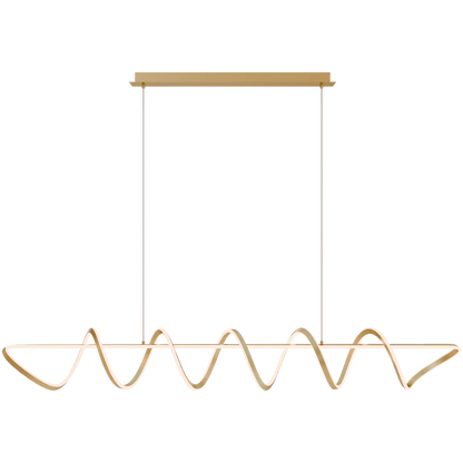 Bulbul 2000mm Spiral LED Pendant Brass