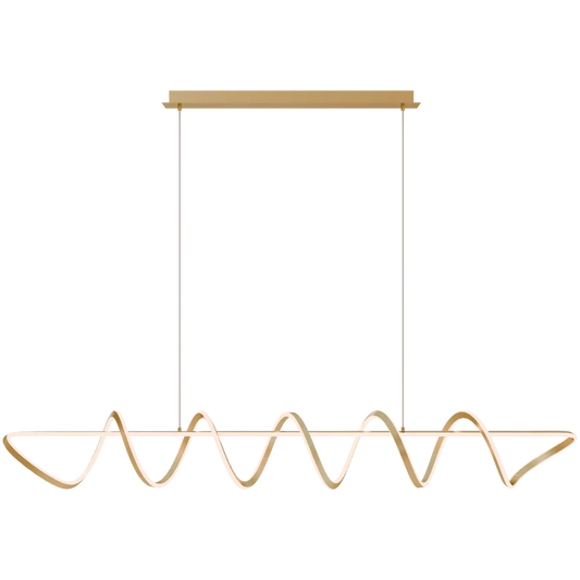 Bulbul 2000mm Spiral LED Pendant Brass
