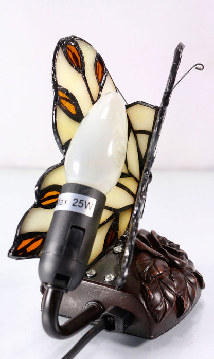 Small Leadlight Butterfly Lamp