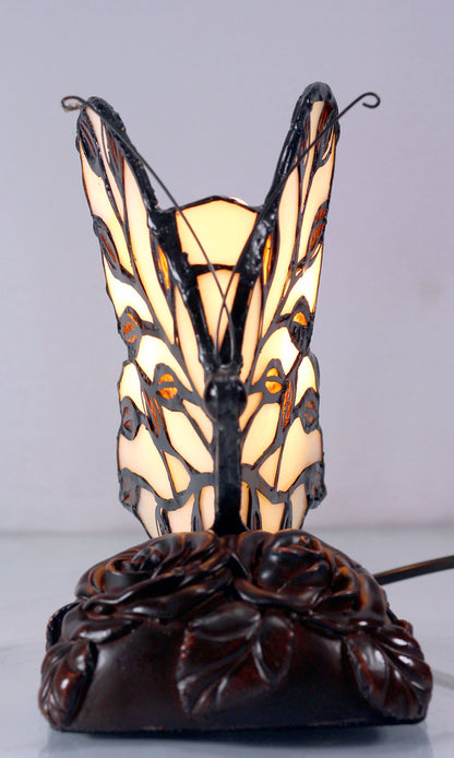 Small Leadlight Butterfly Lamp