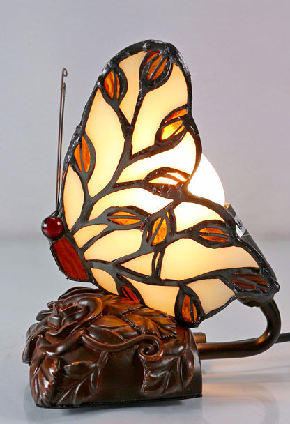 Small Leadlight Butterfly Lamp