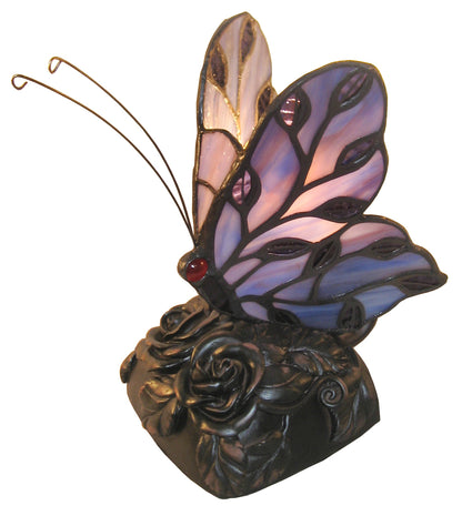 Small Leadlight Butterfly Lamp