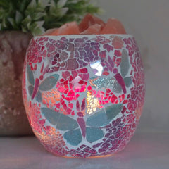 Mosaic Vase Salt Lamps
