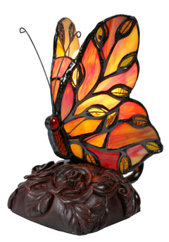 Small Leadlight Butterfly Lamp