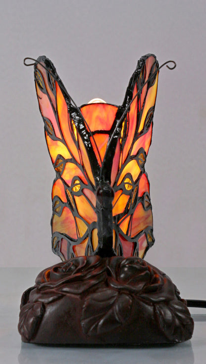 Small Leadlight Butterfly Lamp