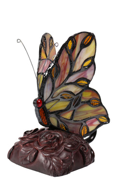 Small Leadlight Butterfly Lamp