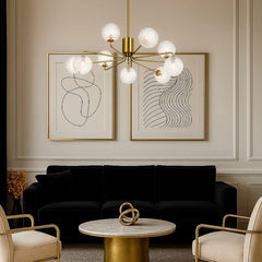 Felton 9 Light Pendant Antique Gold