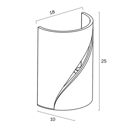 Calro Gypsum Up/Down Wall Light