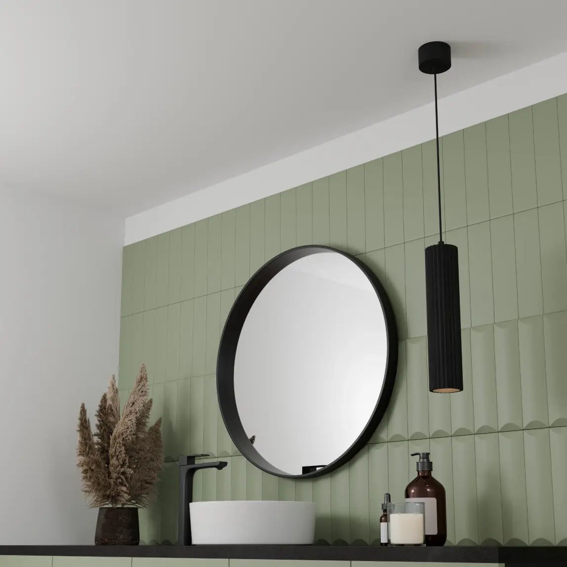 Canary 500mm 1LT Pendant Black