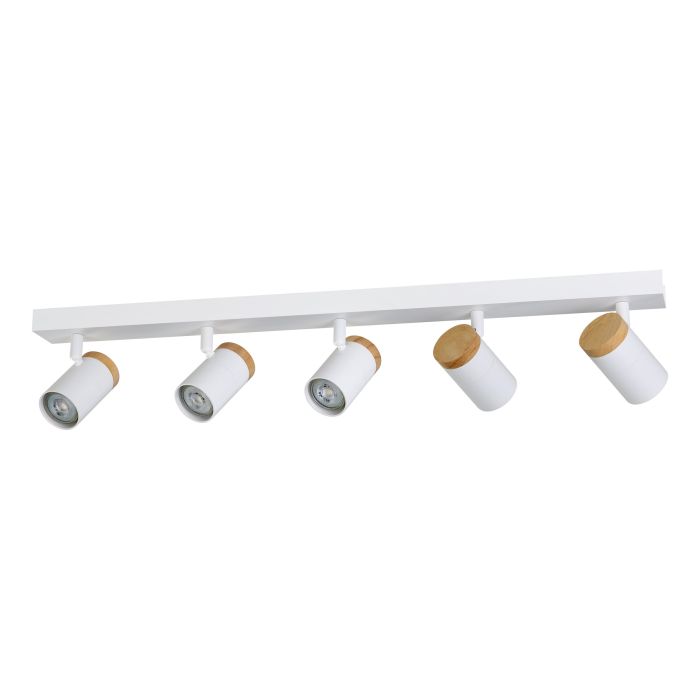 Cartagena 5LT Spot Light White & Wood