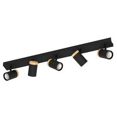 Cartagena 5LT Spot Light Black & Wood