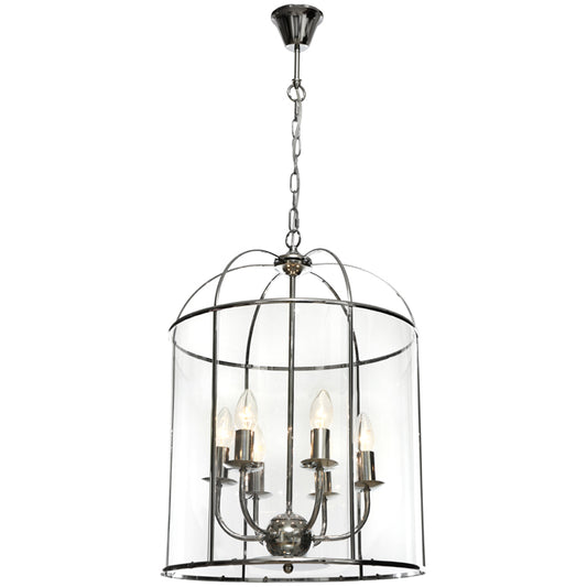 Clovelly 6LT Pendant Chrome