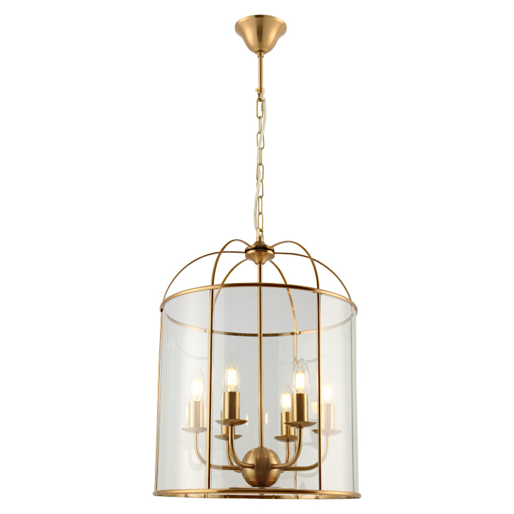 Clovelly 6LT Pendant Gold
