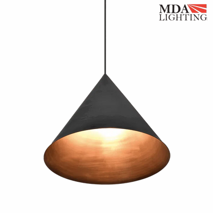 Coda Conical Brass Pendant