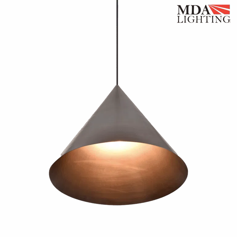 Coda Conical Brass Pendant