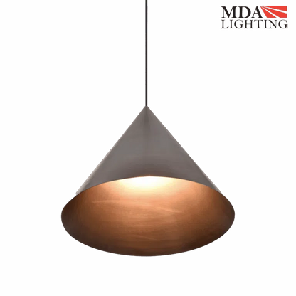 Coda Conical Brass Pendant