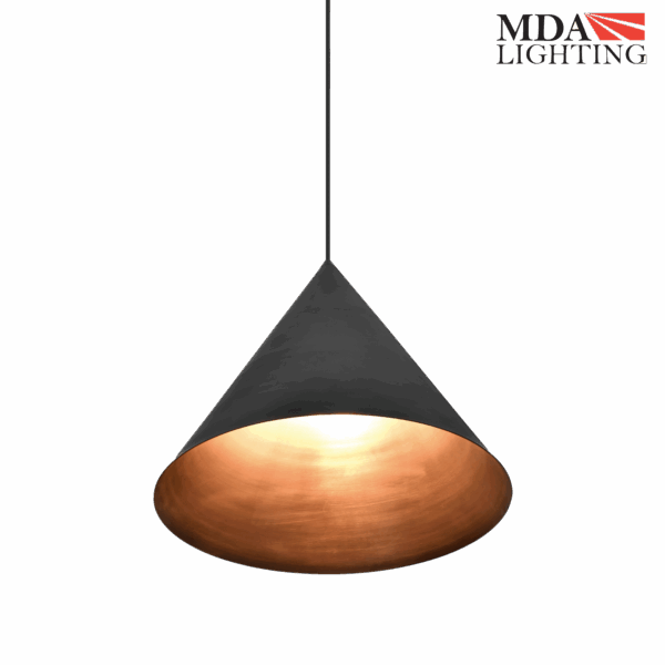 Coda Conical Brass Pendant