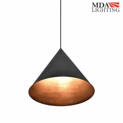 Coda Conical Brass Pendant
