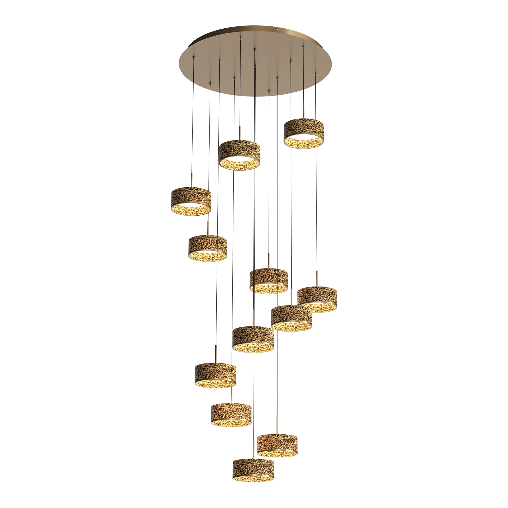 Couas Textured 12LT LED Pendant