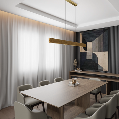 Couas Textured Linear LED Pendant